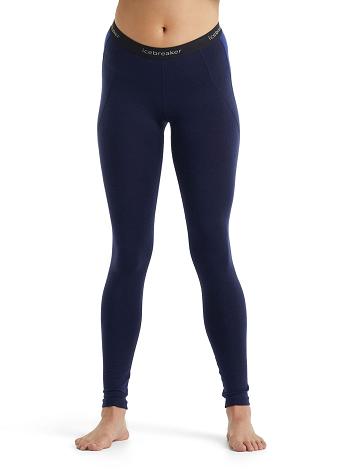 Base Layers Icebreaker BodyfitZone™ Merino 260 Zone Thermal Leggings Damskie Granatowe Królewski Niebieski Granatowe | PL 1040HAPK